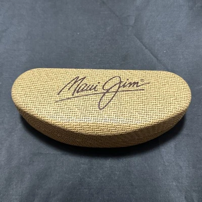 Estuche para gafas de sol Maui Jim solo imitación bambú cesta tejido cubierta dura Foto 1 de 4
