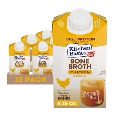 Kitchen Basics Original Chicken Bone Broth, 8.25 oz Ounce (Pack of 12)  - Image 1 of 4