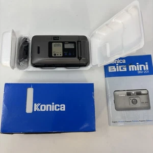 Konica Big Mini BM-201 Camera Point & Shoot 35mm Film With Box VTG MIJ Techcore - Picture 1 of 12
