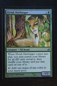 Magic The Gathering MTG ELVISH HARBINGER FOIL Lorwyn LP Lightly Played - Picture 1 of 2