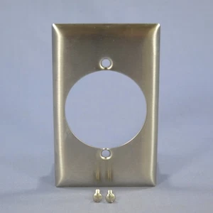 Hubbell Edelstahl 1-Gang 2,15" Buchse Wandplatte Steckdosenabdeckung SS723 - Bild 1 von 4