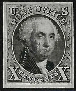 EAS_STAMPS US #4 MNGAI UVF UNUSED NO GUM CERTIFIED SCV $1,400.00 - Picture 1 of 3