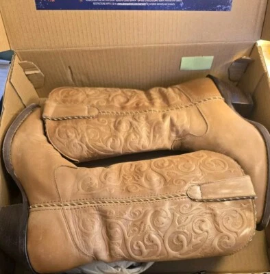 Damas Botas Western Durango Crush Talla 7 M Punta Punta RD3478 Beige Claro Usadas en Excelente Condición  Foto 1 de 4