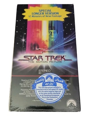 BRAND NEW SEALED WATERMRK 1988 STAR TREK Motion Picture VHS Special Long Edition - Image 1 of 4