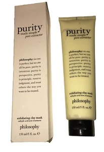 Philosophy Purity Made Simple Pore Extractor Exfoliating Clay Mask 5 oz READ - Picture 1 of 4