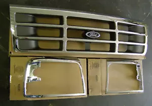 NOS 1992 - 1996 Ford Truck F150 + Bronco Grille 1993 1994 1995 F250 F350 OEM New - Picture 1 of 7