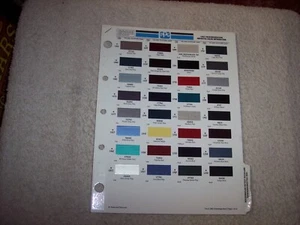 1992 VOLKSWAGON/AUDI EXTERIOR PPG PAINT CHIP COLOR CHART #193 - Picture 1 of 3