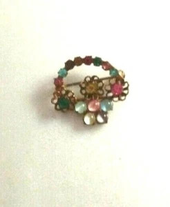 Basket Brooch from 1940's - Picture 1 of 1
