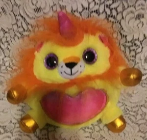 Zuru Inc UNICORN LioCorn Lion 10" PLUSH Yellow Wings Pink Heart Squishable Toy - Picture 1 of 6