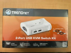 TRENDNET 2-PORT USB KVM SWITCH KIT TK-207K - Photo 1/4