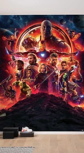 Papel pintado Marvel Vengadores dormitorio pared mural Infinity War 254x184cm XXL póster - Imagen 1 de 6