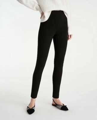 Legging Ann Taylor The Seamed ~ Talla pequeña ~ Nuevo con etiquetas ~ Negro  Foto 1 de 3