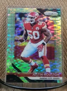 2018 Panini Prizm Football Justin Houston #107 Disco Parallel Kansas City Chiefs - Picture 1 of 2