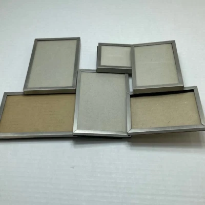 Target Six Photo Collage Frame - Brushed Nickel Finish - GUC - Image 1 of 4