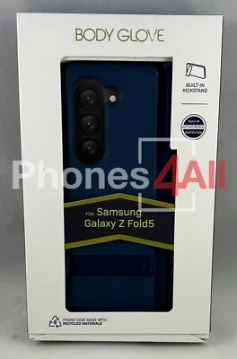 Корпус перчатка складной откидной чехол для Samsung Galaxy Z Fold5 - темно-синий - Изображение 1 из 4