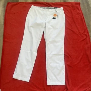 NWT Puma Dealer Pant Elevated Straight 40/34 White Golf Stretch UPF -535523 READ - Picture 1 of 24