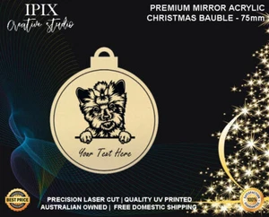 Personalised Acrylic Christmas Dog Bauble - YORKSHIRE TERRIER | Premium | Xmas | - Picture 1 of 154