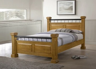 Rolo Chunky 4 Poster Classic British Style Wooden Bed