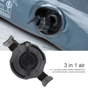 Paquete de 3 tapones de tapa de válvula de aire duraderos tapón accesorio negro inflable lecho de aire colchones - Imagen 1 de 5
