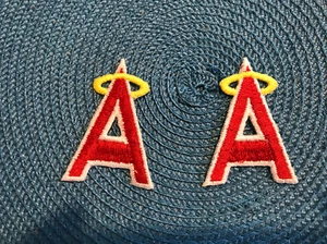 Lot Of Two New MLB Anaheim Angels Halo Iron On Patch 2.5" tall - Picture 1 of 3