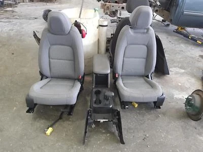 2015-2021 GMC CANYON GRAY CLOTH FRONT ROW BUCKET SEATS W/CONSOLE DRIVER 15 16 17 - Image 1 of 4