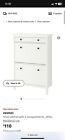 Ikea Hemnes Shoe Cabinet With 2 Compartments, White (collection Only)