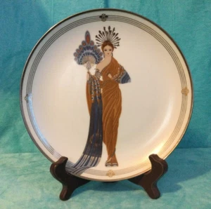 House of Erte "Athena" Franklin Mint Limited Edition Teller Wohndeko - Bild 1 von 3