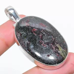 Dragon Blood Gemstone Handmade 925 Silver Jewelry Pendant 2.25" 28gm t419 - Picture 1 of 1
