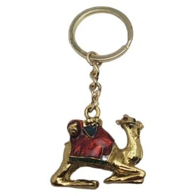 United Arab Emirates Camel Keychain Souvenir Key Ring Travel Tourist Novelty UAE - Image 1 of 4