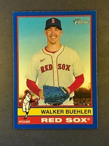 2025 Topps Heritage - Walker Buehler #416 - Blue Border - Red Sox - SP - Bild 1 von 2