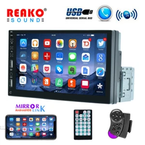 7" Single 1Din Car Radio Stereo Bluetooth Phonelink 2USB Touch Screen MP5 Player - Picture 1 of 18