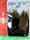 Lot of 100 HERON FEATHERS  Dyed ( BLACK ) Mix Size= 2.5"- 3.5" long        