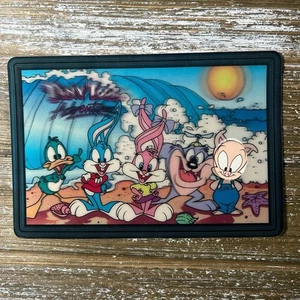 Marco de fotos holográfico vintage de Tiny Toon Adventures 1998 Wendy’s - Imagen 1 de 2