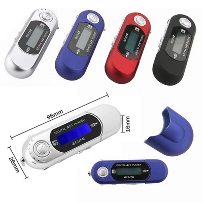 Reproductor de MP3 digital USB portátil con pantalla LCD compatible con tarjeta TF de 32 GB y radio FM - Imagen 1 de 4