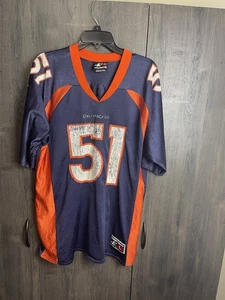 Vintage Logo Athletic NFL Denver Broncos John Mobley #51 Jersey Adult Large - Picture 1 of 9