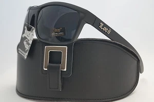  BRILLEN TIEFSCHWARZ MATT POLYCARBONAT GLÄSER GANGSTA Stil + GESCHENK SCHWARZ ETUI*528 - Bild 1 von 2