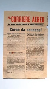 R.S.I. The Aerial Courier - Flyer F A S C I S M 1943 WWII. - Picture 1 of 4