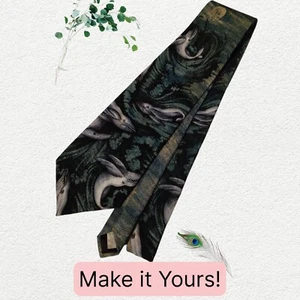 Vtg Reed St. James Humpback Whales ๐ Necktie, 57" X 3.75". NB-6 - Picture 1 of 5