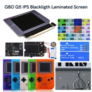HISPEEDIDO Game Boy DMG Kit Schermo Q5 Laminato IPS 3.1 Pollici con Guscio Pretagliato - Foto 1 di 31