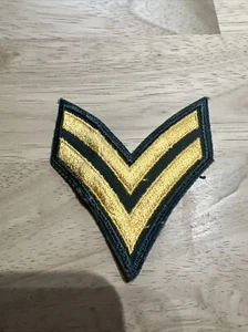 Vintage WWII US Army Corporal 2 Striped Patch VG - Picture 1 of 4