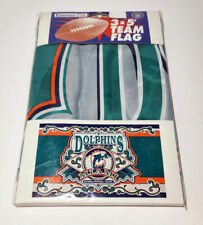 1997 Miami Dolphins Officially Licensed Vintage NFL Team Logo Flag - 3 x 5 Feet