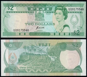 FIJI 2 DOLLARS (P90) N. D. (1995) QEII UNC - Picture 1 of 1