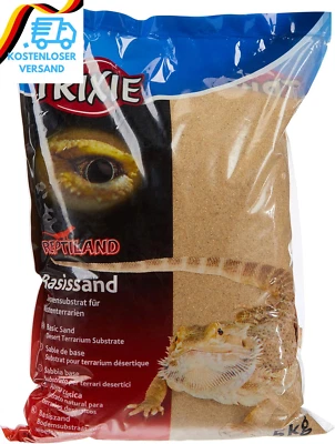 BESUCHE DEN TRIXIE-STORE Trixie 76131 Basissand Für Wüstenterrarien, 5 Kg, Gelb, (1Er Pack)