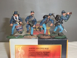 CONTE ACW57162 IRISH BRIGADE ADVANCING METAL TOY SOLDIER FIGURE COMMAND SET  - Picture 1 of 1
