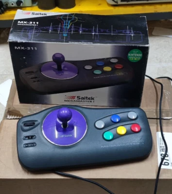 Joystick Controller Arcade Saitek MX-311 Megamaster 1 Nintendo Snes retrogame - Immagine 1 di 4