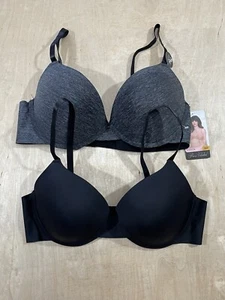 2 Pack Prima Valentina Underwire Lined T-shirt Everyday Bras Sz 36C NWT - Picture 1 of 10