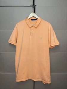 RUGBY RALPH LAUREN POLO SHIRT MENS SIZE XXL ORANGE CASUAL TRAVEL Y2K STREET WEAR - Picture 1 of 12
