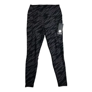 Leggings Scorpio Sol Donna MEDIO M Nero Zebra Attiva Serena con Tasche - Foto 1 di 4