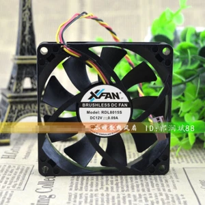 1 pcs XFAN 8015 RDL8015S DC12V 0.09A 3-wire ultra-quiet cooling fan - Picture 1 of 1