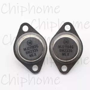 5 pezzi MJ21193 + 5 pezzi MJ21194 MJ21193G + MJ21194G IC NUOVO A-3 - Foto 1 di 4